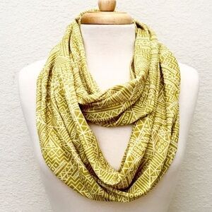Tribal Batik Print Poly Jersey Infinity Scarf, NWT